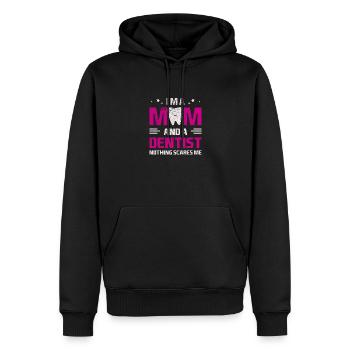 Zahnarzt Zahnmedizin Vintage Zahnheilkunde Spruch - Männer Premium Bio Hoodie - Schwarz - Vorne - Nico (187cm)