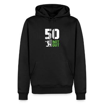 Lustiges Kricket Spruch Vintage Cricket Spiel - Männer Premium Bio Hoodie - Schwarz - Vorne - Nico (187cm)