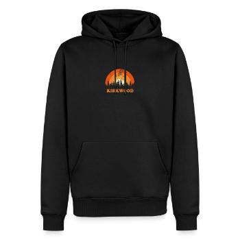 Vintage Kirkwood Californie Fan rétro Cool coucher de soleil - Sweat à capuche Premium bio Homme - noir - Devant - Nico (187cm)