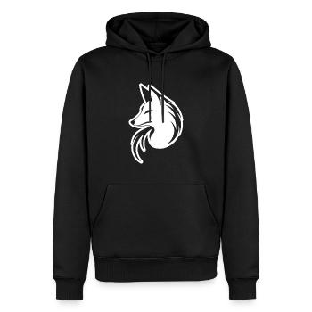 Fuchs Füchse - Männer Premium Bio Hoodie - Schwarz - Vorne - Nico (187cm)