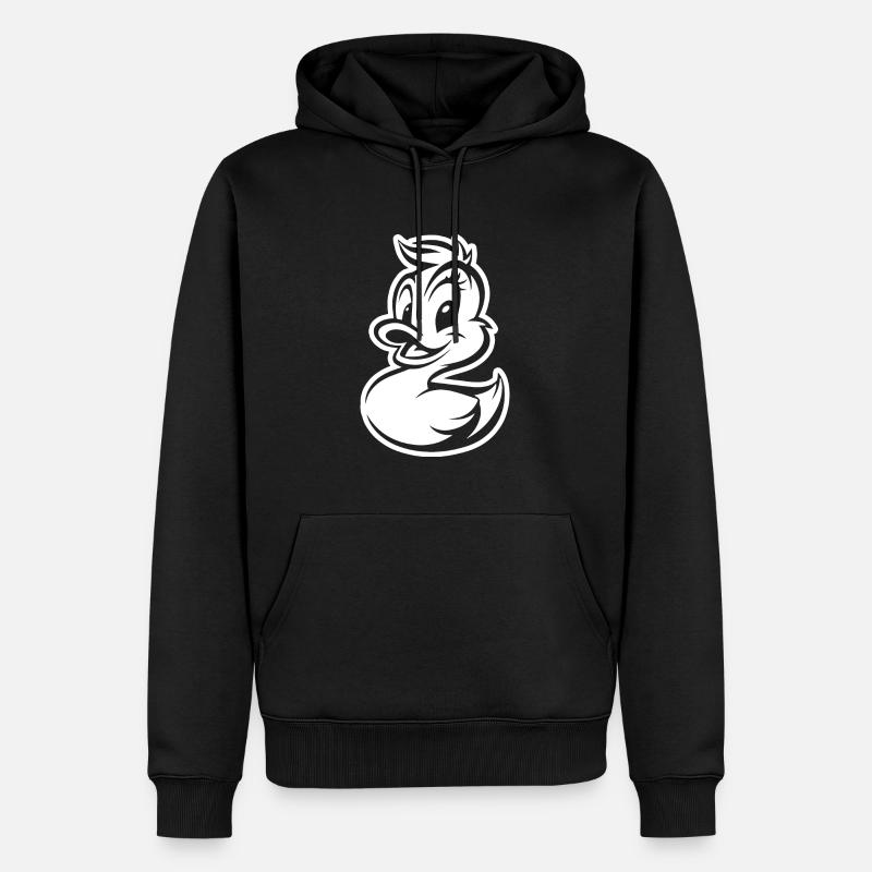 Canards - Sweat à capuche Premium bio Homme - noir