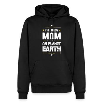 Meilleure maman Mom Citation Maman - Sweat à capuche Premium bio Homme - noir - Devant - Nico (187cm)