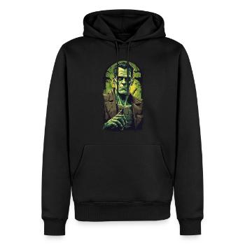 Durstiger Ghul Halloween Bierliebhaber Fun - Männer Premium Bio Hoodie - Schwarz - Vorne - Nico (187cm)