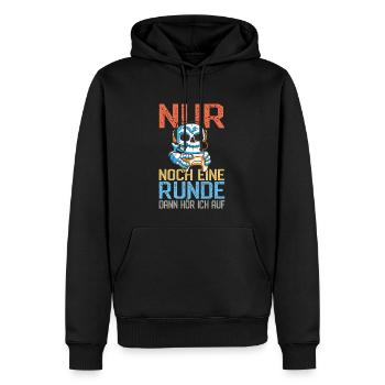 Lustiges Gaming Skelett Streaming Computerspiele - Männer Premium Bio Hoodie - Schwarz - Vorne - Nico (187cm)