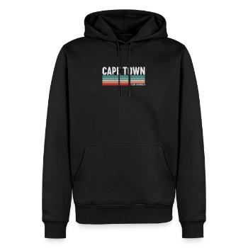 Kapstadt Südafrika - Männer Premium Bio Hoodie - Schwarz - Vorne - Nico (187cm)