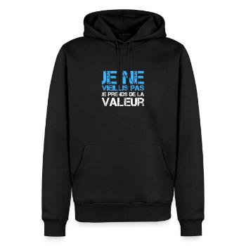 I'm not getting old, I'm increasing in value - Men’s Premium Organic Hoodie - black - Front - Nico (187cm)