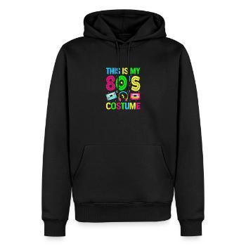This is my 80s Costume - Retro Party - Men’s Premium Organic Hoodie - black - Front - Nico (187cm)
