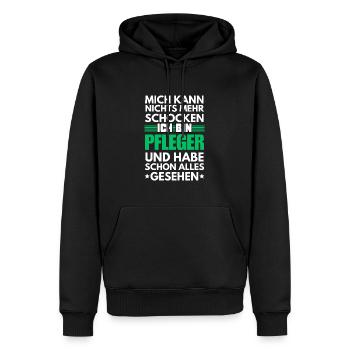 Nicht schockbarer Pfleger - Männer Premium Bio Hoodie - Schwarz - Vorne - Nico (187cm)