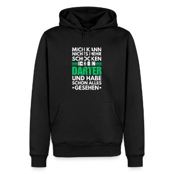 Non-shockable darter - Men’s Premium Organic Hoodie - black - Front - Nico (187cm)