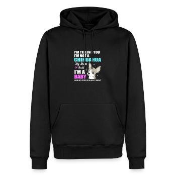 Chihuahua - Sweat à capuche Premium bio Homme - noir - Devant - Nico (187cm)