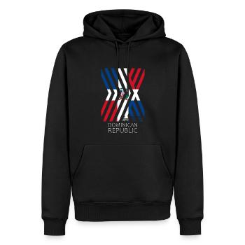 Dominican Republic Flag Dom Rep Flag Travel - Men’s Premium Organic Hoodie - black - Front - Nico (187cm)