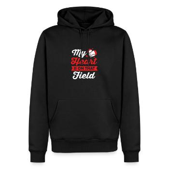 Baseball - Men’s Premium Organic Hoodie - black - Front - Nico (187cm)