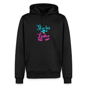 Gender Reveal - Männer Premium Bio Hoodie - Schwarz - Vorne - Nico (187cm)