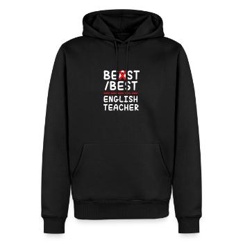 Englischlehrerin Englisch Lehrer - Männer Premium Bio Hoodie - Schwarz - Vorne - Nico (187cm)