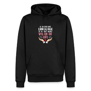Englischlehrerin Englisch Lehrer - Männer Premium Bio Hoodie - Schwarz - Vorne - Nico (187cm)