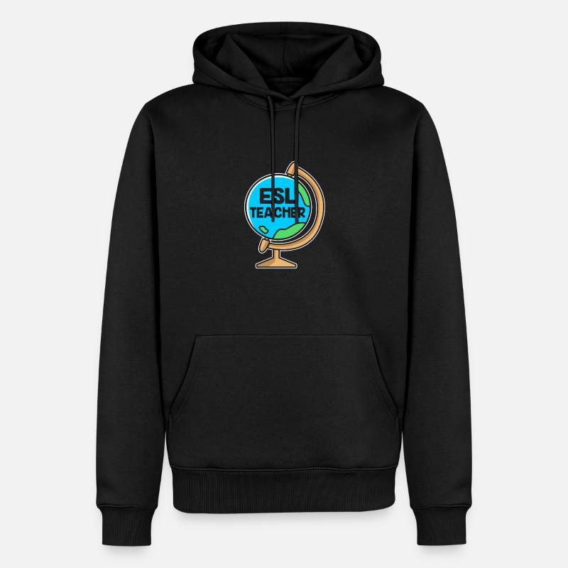 Professeur d’anglais Professeur d’anglais - Sweat à capuche Premium bio Homme - noir