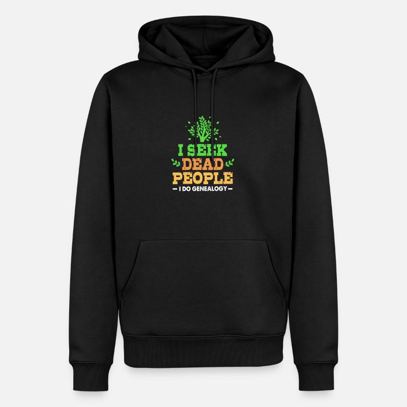 Généalogie de l’arbre généalogique - Sweat à capuche Premium bio Homme - noir