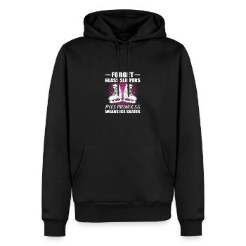 Patinage sur glace Patinage sur glace Patinage sur glace - Sweat à capuche Premium bio Homme - noir - Devant - Nico (187cm)
