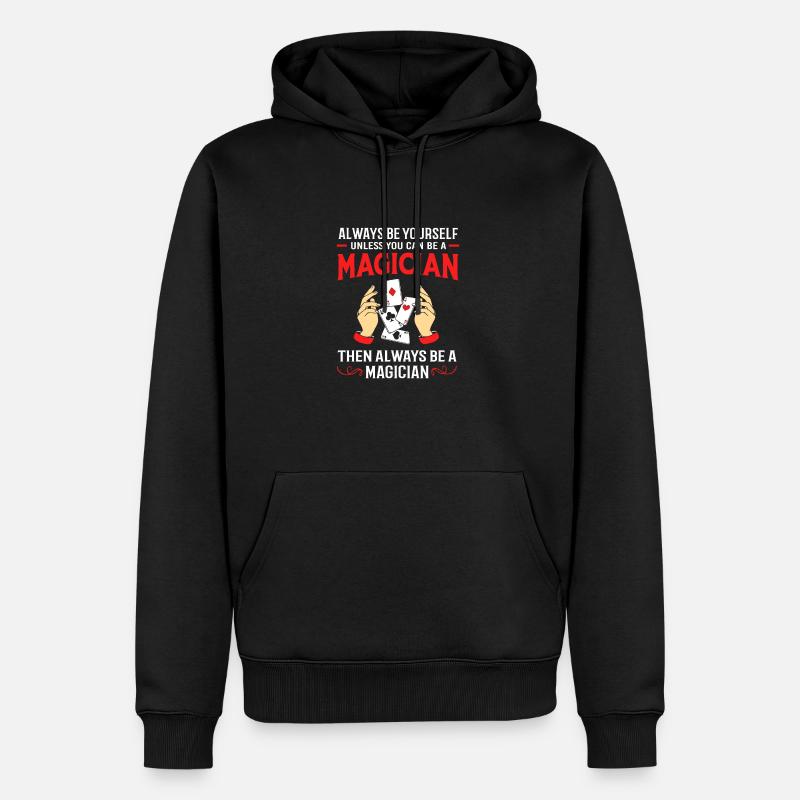Zauberer - Männer Premium Bio Hoodie - Schwarz