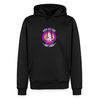 Zauberer - Männer Premium Bio Hoodie - Schwarz - Vorne - Nico (187cm)