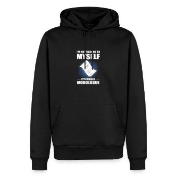 Theatre - Men’s Premium Organic Hoodie - black - Front - Nico (187cm)