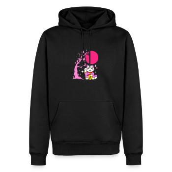 Maneki Neko Japan Glücksbringer - Männer Premium Bio Hoodie - Schwarz - Vorne - Nico (187cm)