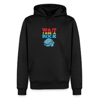 Geologe - Männer Premium Bio Hoodie - Schwarz - Vorne - Nico (187cm)