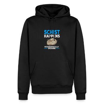 Géologue Géologie - Sweat à capuche Premium bio Homme - noir - Devant - Nico (187cm)