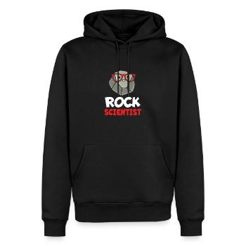 Géologue Géologie - Sweat à capuche Premium bio Homme - noir - Devant - Nico (187cm)