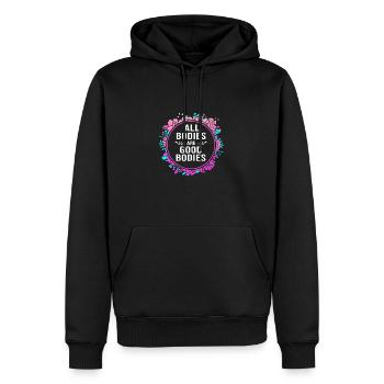 Body Positivity Feminist Feminismus Feministin - Männer Premium Bio Hoodie - Schwarz - Vorne - Nico (187cm)