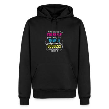 Body Positivity Feminist Feminismus Feministin - Männer Premium Bio Hoodie - Schwarz - Vorne - Nico (187cm)