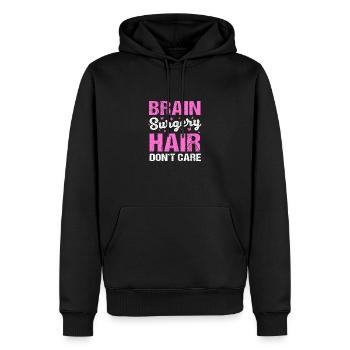 Hirntumor Tumor Gehirn - Männer Premium Bio Hoodie - Schwarz - Vorne - Nico (187cm)