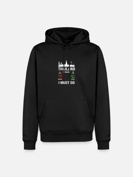 Thailand Thai Language - Men’s Premium Organic Hoodie - black