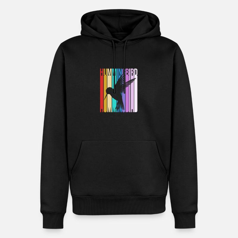 Colibri - Sweat à capuche Premium bio Homme - noir