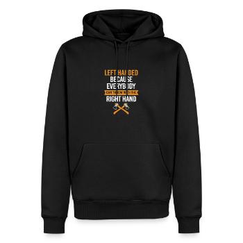 Axt - Männer Premium Bio Hoodie - Schwarz - Vorne - Nico (187cm)