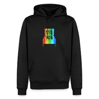 Flipper Pinball - Sweat à capuche Premium bio Homme - noir - Devant - Nico (187cm)