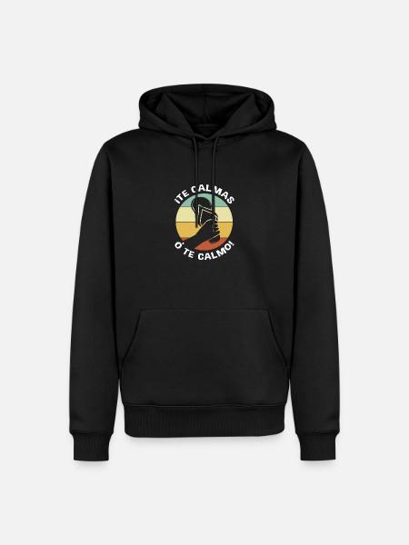 Latina Mutter Latino - Männer Premium Bio Hoodie - Schwarz