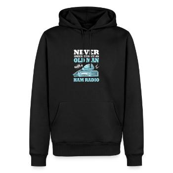 Amateurfunk Radio Antenne - Männer Premium Bio Hoodie - Schwarz - Vorne - Nico (187cm)
