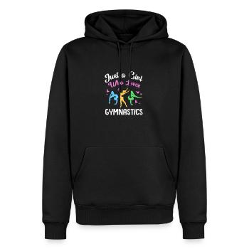 Leichtathletik - Männer Premium Bio Hoodie - Schwarz - Vorne - Nico (187cm)