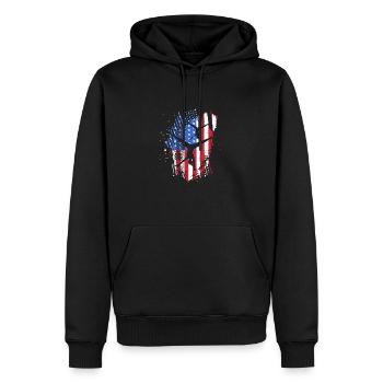 Turner - Männer Premium Bio Hoodie - Schwarz - Vorne - Nico (187cm)