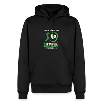 Schädel Hirn Trauma - Männer Premium Bio Hoodie - Schwarz - Vorne - Nico (187cm)