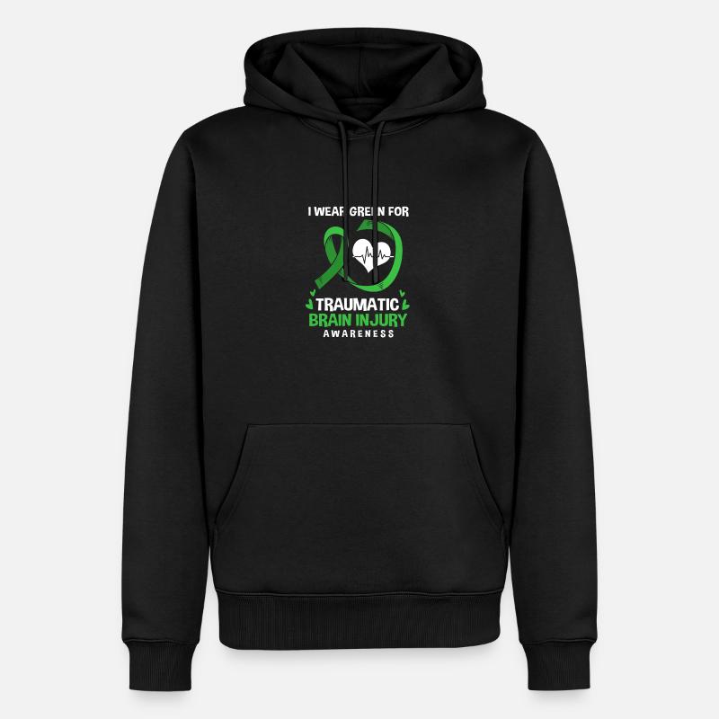 Traumatisme crânien - Sweat à capuche Premium bio Homme - noir