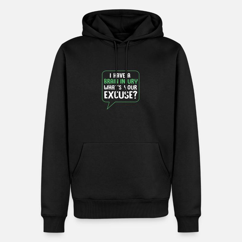 Traumatisme crânien - Sweat à capuche Premium bio Homme - noir