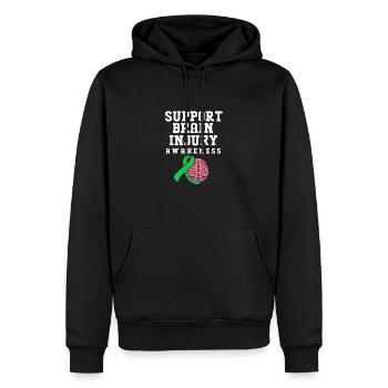 Schädel Hirn Trauma - Männer Premium Bio Hoodie - Schwarz - Vorne - Nico (187cm)