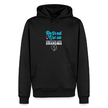 Krankenschwester Rente - Männer Premium Bio Hoodie - Schwarz - Vorne - Nico (187cm)