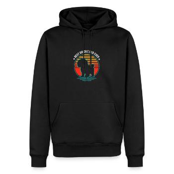 Goldendoodle - Männer Premium Bio Hoodie - Schwarz - Vorne - Nico (187cm)