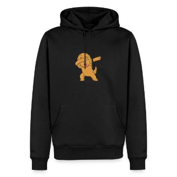 Goldendoodle - Männer Premium Bio Hoodie - Schwarz - Vorne - Nico (187cm)