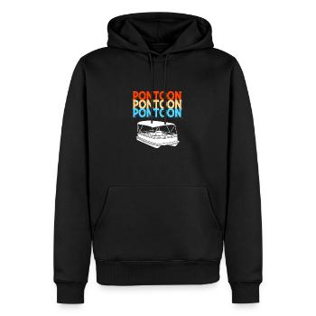Pontonboot Boot Boote - Männer Premium Bio Hoodie - Schwarz - Vorne - Nico (187cm)