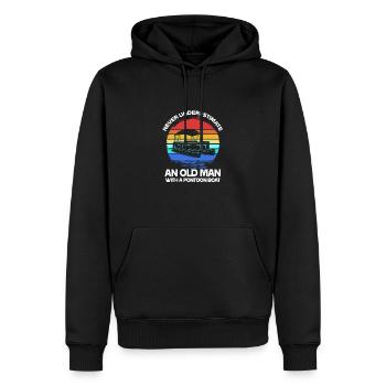Pontonboot Boot Boote - Männer Premium Bio Hoodie - Schwarz - Vorne - Nico (187cm)