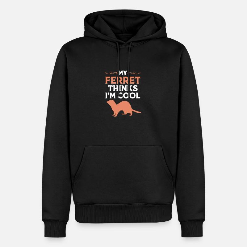 Frettchen - Männer Premium Bio Hoodie - Schwarz